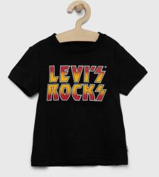 Levi's tricou de bumbac pentru copii culoarea gri, cu imprimeu PPYX-TSB05L_99X