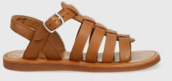 Pom D'api sandale din piele pentru copii culoarea maro PPYX-OBG1A6_82X