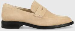 Vagabond Shoemakers mocasini din piele intoarsa Frances 2.0 femei, culoarea bej, cu toc plat, 5406.140. 11 PPYX-OBD0FK_08X
