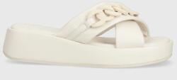 Mexx papuci Lexi femei, culoarea alb, cu platforma, MXBN008201W PPYX-KLD0L5_00X