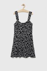 Gap rochie fete culoarea negru, mini, evazati PPYX-SUG0BP_99X