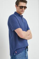 Ralph Lauren tricou din in culoarea bleumarin, uni 710900790 PPYX-POM055_59X