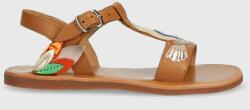Pom D'api sandale din piele pentru copii culoarea maro PPYX-OBG18I_82X