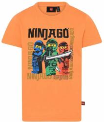 LEGO® tricou de bumbac pentru copii culoarea portocaliu, cu imprimeu PPYX-TSB0A4_22X