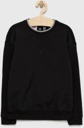 Adidas bluza copii culoarea negru, neted PPYX-BLB006_99X