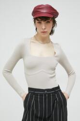 Abercrombie & Fitch pulover femei, culoarea bej PPYX-BDD03M_80X