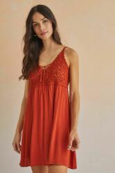 Women'Secret rochie JAMAICA culoarea portocaliu, mini, oversize, 5545117 PPYX-SUD28A_32X