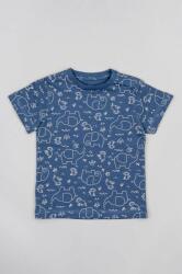 Zippy tricou de bumbac pentru copii culoarea albastru marin, cu imprimeu PPYX-TSK0AP_59X