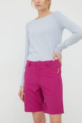 Viking pantaloni scurți outdoor Sumatra femei, culoarea roz, neted, high waist PPYY-SZD15E_43X