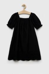 Gap rochie din bumbac pentru copii culoarea negru, mini, drept PPYX-SUG0BM_99X