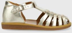 Pom D'api sandale din piele pentru copii culoarea auriu PPYX-OBG17T_10Y
