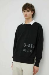 G-Star RAW bluza barbati, culoarea negru, cu imprimeu PPYX-BLM04J_99X