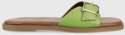 Answear Lab slapi de piele femei, culoarea verde BPYX-KLD03Y_77X