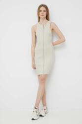 Calvin Klein rochie culoarea bej, mini, mulata PPYX-SUD16O_01X