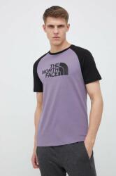 The North Face tricou din bumbac culoarea violet, cu imprimeu PPYX-TSM0N7_45X