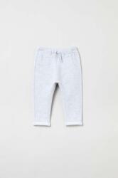 OVS pantaloni de trening pentru bebeluși culoarea gri, melanj PPYX-SPB018_90X
