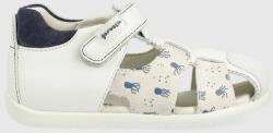 Garvalin sandale din piele pentru copii culoarea alb PPYX-OBG11C_00X