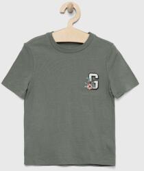 GAP tricou de bumbac pentru copii culoarea verde, cu imprimeu PPYX-TSB0F1_97X