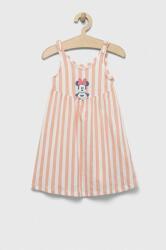 Gap rochie din bumbac pentru copii x Disney culoarea roz, mini, evazati PPYX-SUG0I0_30X