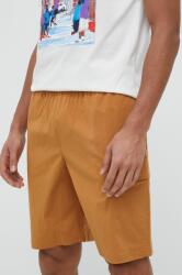 New Balance pantaloni scurti barbati, culoarea maro PPYX-SZM0OK_82X