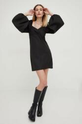 ANSWEAR rochie culoarea negru, mini, evazati BBYX-SUD0IM_99X