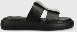 Vagabond Shoemakers slapi de piele Blenda femei, culoarea negru, cu platforma, 5519.201. 20 PPYX-KLD021_99X