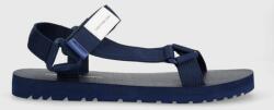 Calvin Klein Jeans sandale PREFRESATO WEBBING BADGE STORY barbati, culoarea albastru marin, YM0YM00639 PPYX-OBM0AH_59X