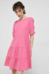 HUGO BOSS rochie culoarea roz, mini, evazati PPYX-SUD1DP_42X