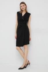 DKNY rochie culoarea negru, mini, drept PPYX-SUD01A_99X