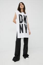DKNY tricou culoarea alb PPYY-TSD1II_00A