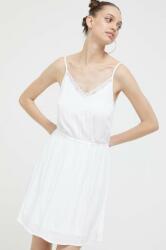 Tommy Hilfiger rochie culoarea alb, mini, evazati PPYX-SUD1PD_00X