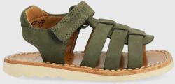 Pom D'api sandale din piele intoarsa pentru copii culoarea verde PPYX-OBK118_91X