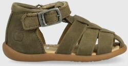 Pom D'api sandale din piele intoarsa pentru copii culoarea verde PPYX-OBK0ZH_78X