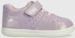 Primigi sneakers de piele întoarsă pentru copii culoarea violet PPYX-OBG0P8_45X