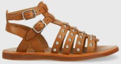 Pom D'api sandale din piele pentru copii culoarea maro PPYX-OBG1B8_82X