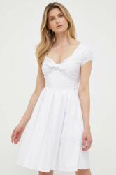 GUESS rochie culoarea alb, mini, evazati PPYX-SUD0G6_00X