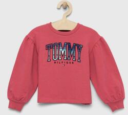 Tommy Hilfiger bluza copii culoarea roz, cu imprimeu PPYX-BLG01J_42X