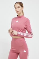 Adidas longsleeve femei, culoarea roz, cu turtleneck PPYX-BUD02Z_34X