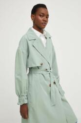 ANSWEAR palton femei, culoarea verde, de tranzitie, oversize BBYX-KPD044_77X