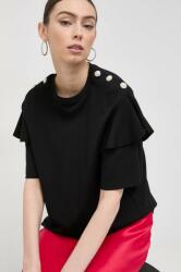 Custommade tricou femei, culoarea negru PPYX-TSD04R_99X