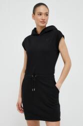 DKNY rochie culoarea negru, mini, drept PPYX-SUD2AB_99X