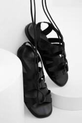 Answear Lab sandale de piele femei, culoarea negru BPYX-OBD02K_99X