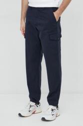 PS Paul Smith pantaloni barbati, culoarea albastru marin, drept PPYX-SPM0J5_59X