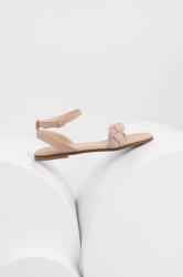 Answear Lab sandale din piele intoarsa femei, culoarea roz BPYX-OBD03D_30X