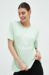 Columbia tricou femei, culoarea verde PPYX-TSD1OE_70X