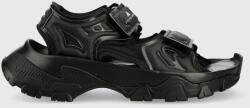 adidas by Stella McCartney sandale Hika femei, culoarea negru, cu platforma PPYX-OBD27I_99X