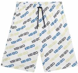 Kenzo kids pantaloni scurți din bumbac pentru copii culoarea alb PPYX-SZB09B_00X