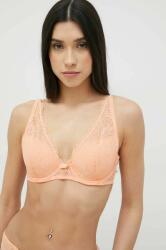 Emporio Armani Underwear sutien culoarea portocaliu, dantela, neted PPYX-BID0Z7_24X