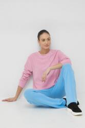 Benetton bluza femei, culoarea roz, neted PPYX-BLD0KS_30X
