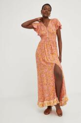 ANSWEAR rochie culoarea portocaliu, maxi, evazati BBYX-SUD0AY_22X